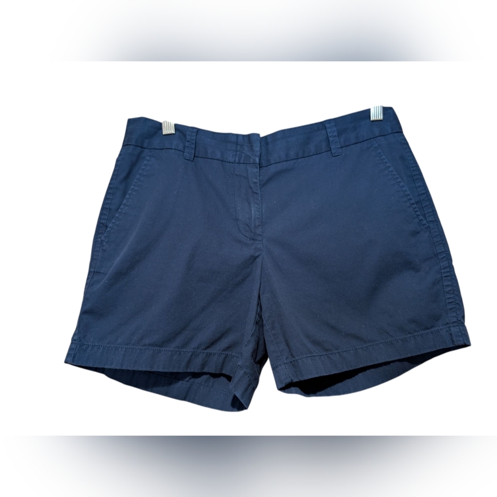 J.Crew 100% Cotton Chino shorts. Navy Blue Size 4
